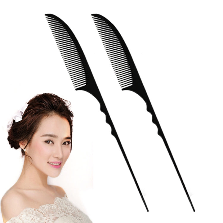 3 PCS Hairdressing High Temperature Resistant Pointed Tail Comb Plate Hair Dense Tooth Comb