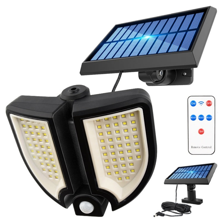 18W 90 LED Outdoor Separated Solar Light Household Human Body Induction Wall Light