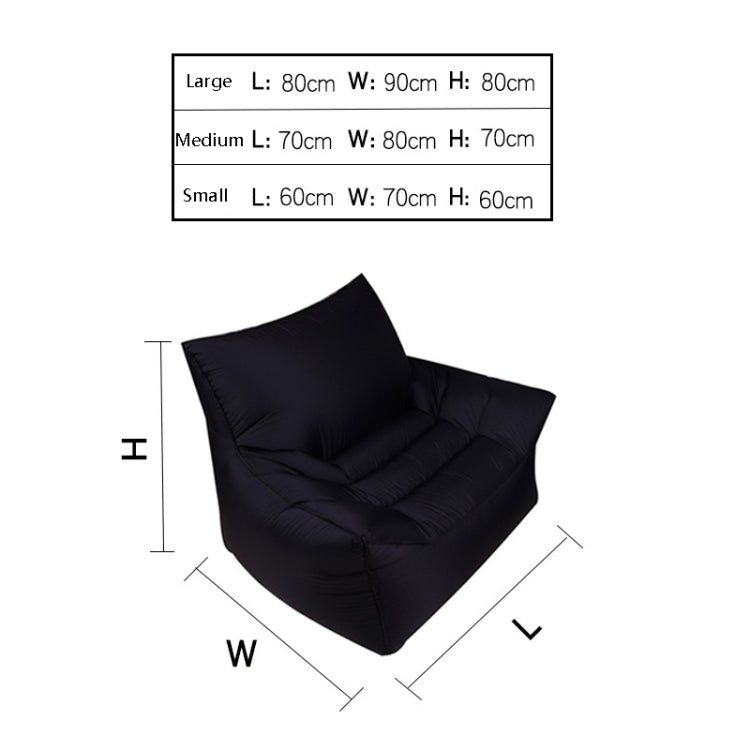 BB1806 Outdoor Portable Inflatable Bed Folding Beach Air Sofa, Length: Large: 80x90x80cm