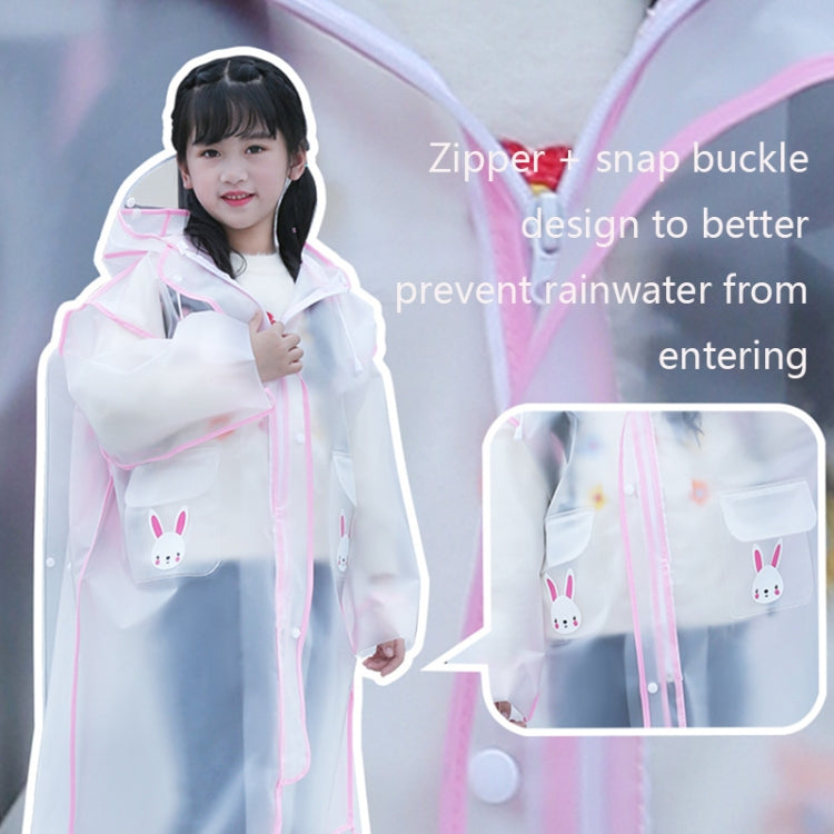 CYX307 Students And Children With Schoolbags Raincoats Full-Body Waterproof Poncho, Size: XL(Yellow)