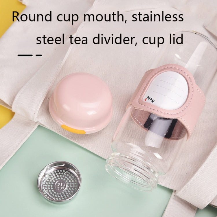 Anti-Scalding Cup Holder Large Capacity Note Paper Invisible Handle Home Glass Cup