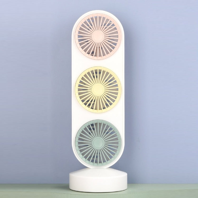 Student Dormitory Office Desktop Mini Three-head Fan