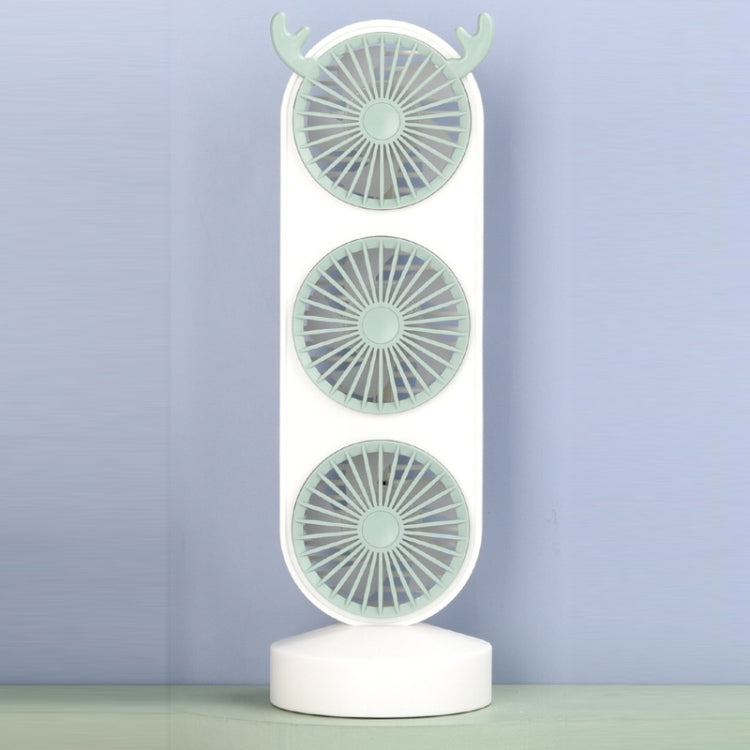 Student Dormitory Office Desktop Mini Three-head Fan
