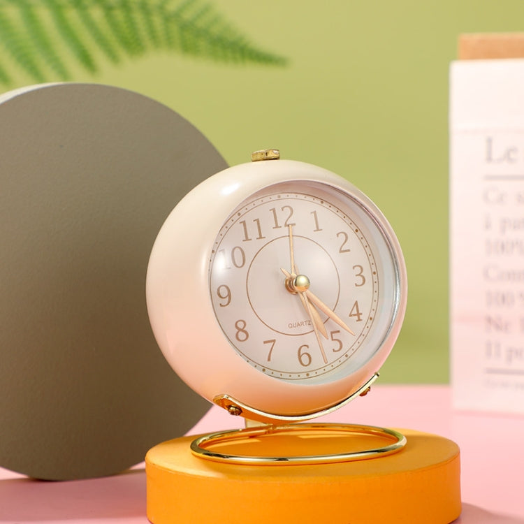 NZ-111 Ring Bell Alarm Clock Retro Student Silent Night Light Alarm Clock