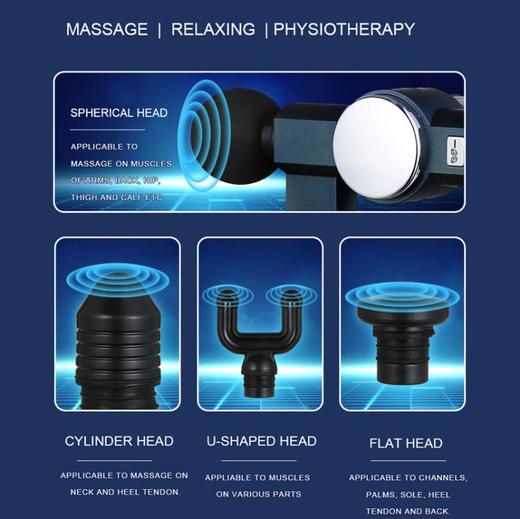 MS2020 Mini Feminizer Muscles Massager Fitness Relaxation Heating Fascia Gun(Blue)