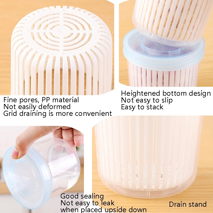 4 PCS Onion Ginger Garlic Drainage Storage Box Kitchen Vegetable Plastic Storage Box Refrigerator Seal Storage Box