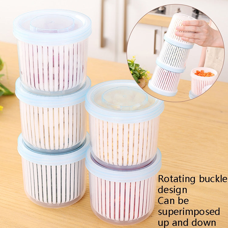 4 PCS Onion Ginger Garlic Drainage Storage Box Kitchen Vegetable Plastic Storage Box Refrigerator Seal Storage Box