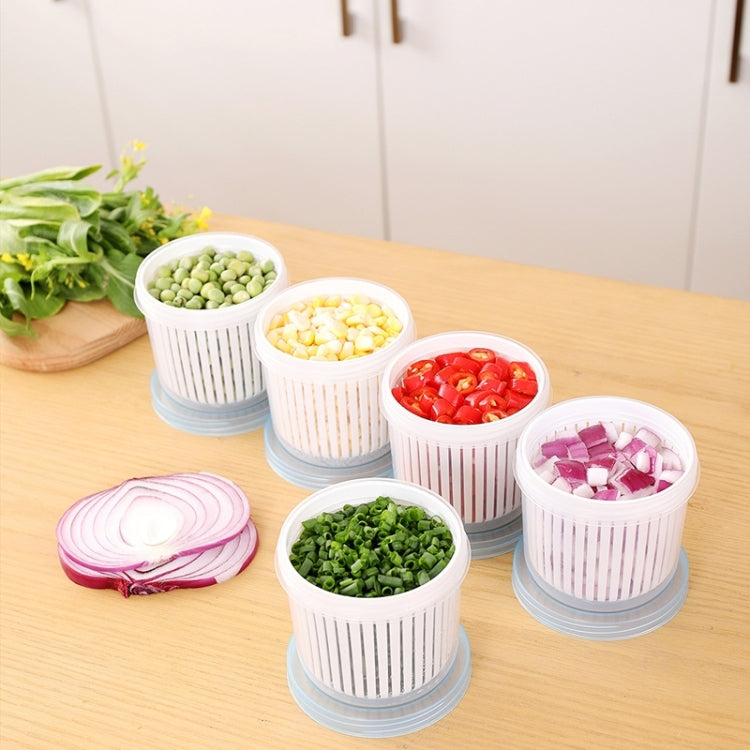4 PCS Onion Ginger Garlic Drainage Storage Box Kitchen Vegetable Plastic Storage Box Refrigerator Seal Storage Box