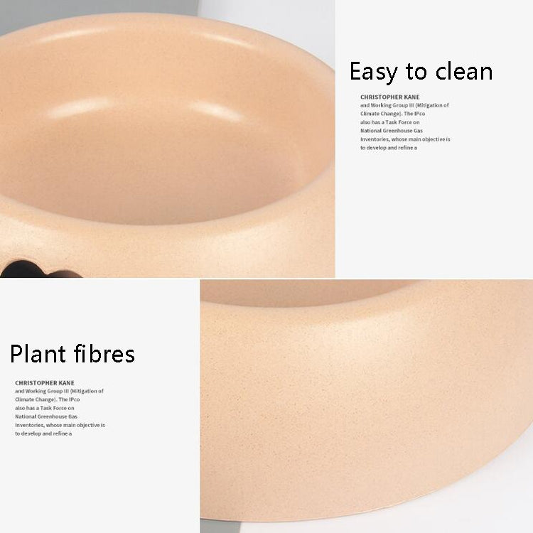 3 PCS Dog Bowls Plastic Love Single Bowl Pet Bowl Cat Food Bowl Small