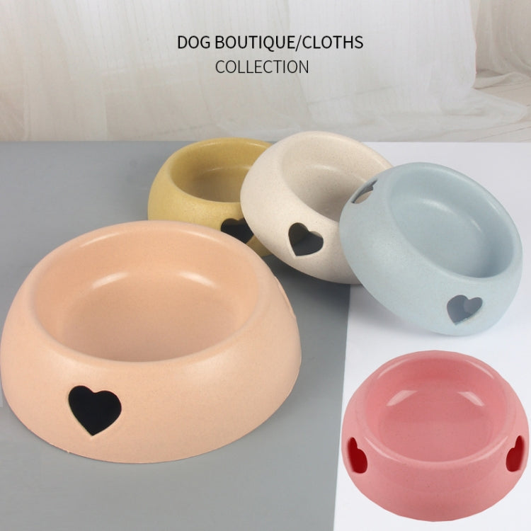3 PCS Dog Bowls Plastic Love Single Bowl Pet Bowl Cat Food Bowl Large