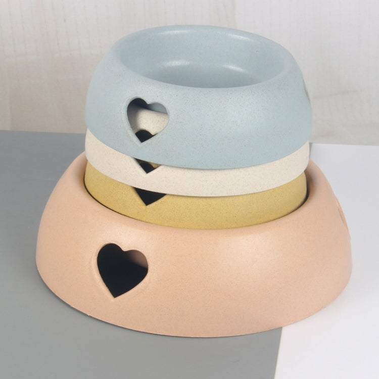 3 PCS Dog Bowls Plastic Love Single Bowl Pet Bowl Cat Food Bowl Large