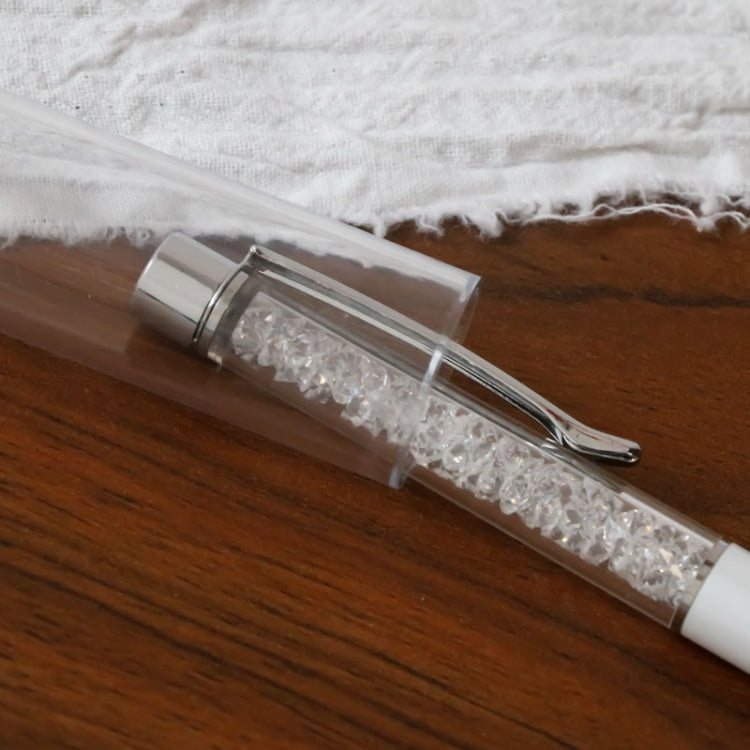 25 PCS Transparent Cylindrical Pen Box Plastic Crystal Pen Box