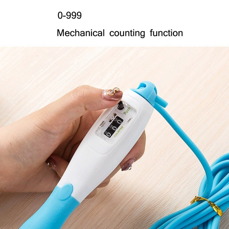 5 PCS Adjustable Mechanical Counting PVC Skipping Rope Fitness Sports Equipment, Length: 3m
