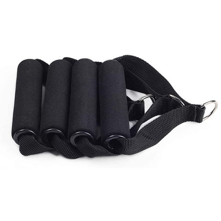 10 PCS Yoga Fitness Pull Belt Handle Gymnastics Hammock Handle(Black)
