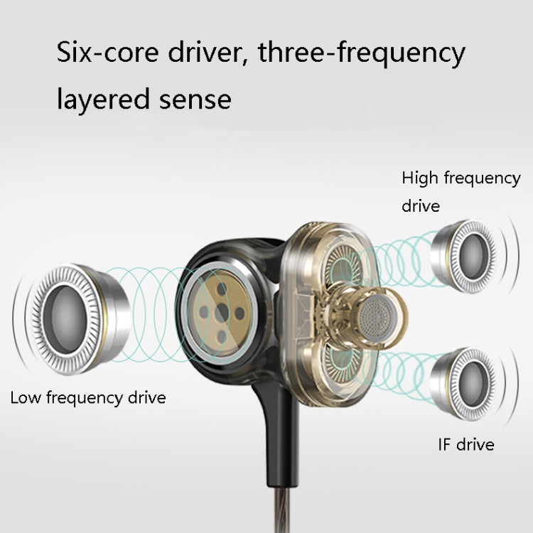 INTO-I8 In-Ear Universal Wired Noise Reduction Wire-Controlled Earphone