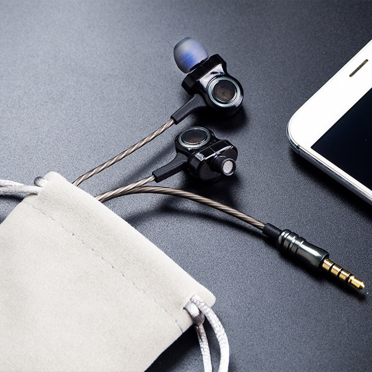 INTO-I8 In-Ear Universal Wired Noise Reduction Wire-Controlled Earphone