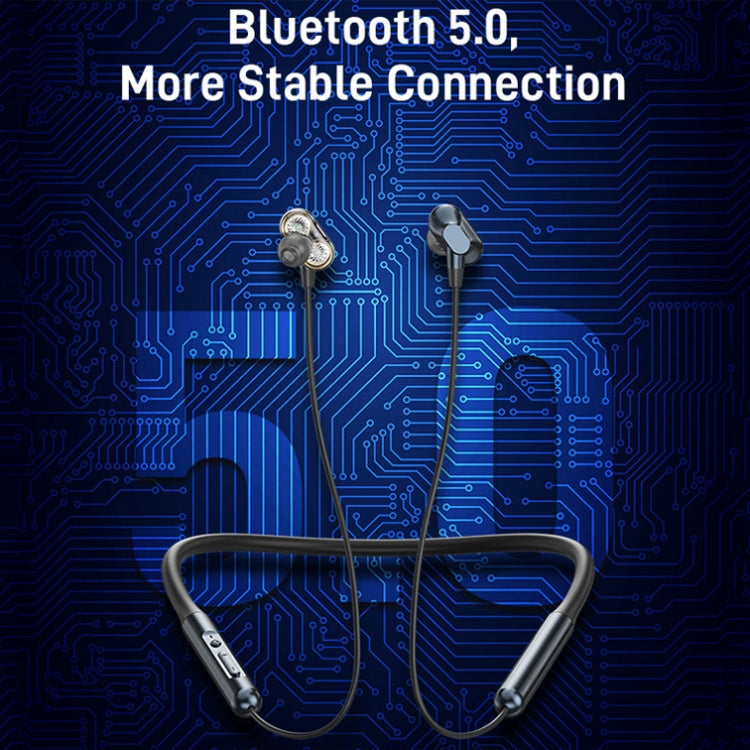 S870 Neck Hanging Exercise Wireless Bluetooth Earphone(Gray)
