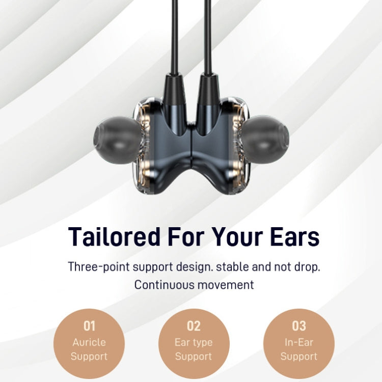 S870 Neck Hanging Exercise Wireless Bluetooth Earphone(Gray)