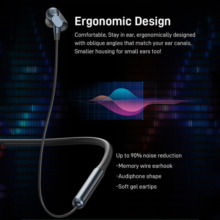 S870 Neck Hanging Exercise Wireless Bluetooth Earphone(Gray)