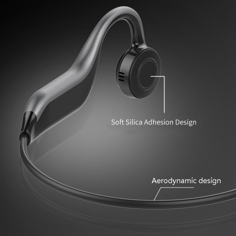 B1 Bone Passage Bluetooth Hanging Ear Wireless Headset, Colour: Black (Memory Version)