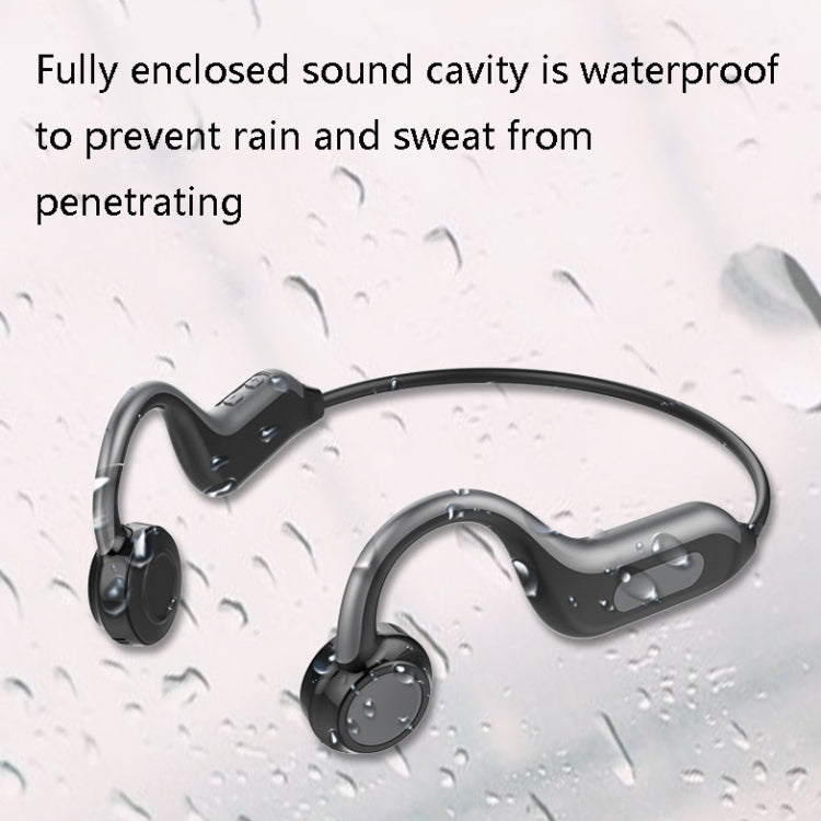 B1 Bone Passage Bluetooth Hanging Ear Wireless Headset, Colour: Black (Memory Version)