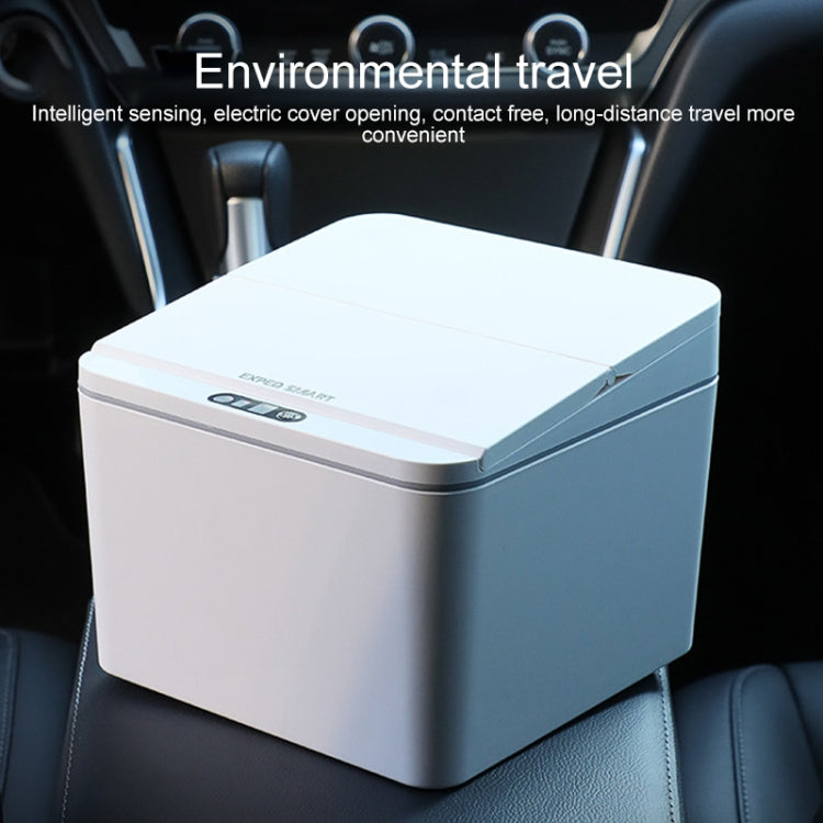 EXPED SMART Desktop Smart Induction Electric Storage Box Car Trash Can, Colour: 4L Battery Version (Gray)