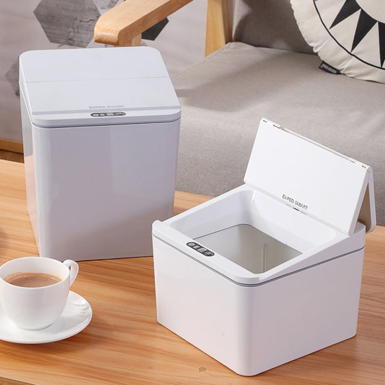 EXPED SMART Desktop Smart Induction Electric Storage Box Car Trash Can, Colour: 4L Battery Version (Gray)