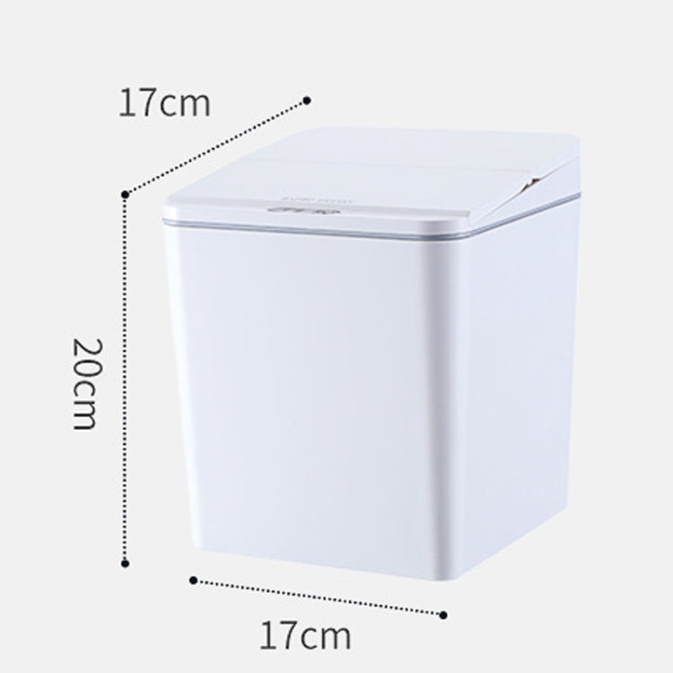 EXPED SMART Desktop Smart Induction Electric Storage Box Car Trash Can, Colour: 6L Charge Version (White)