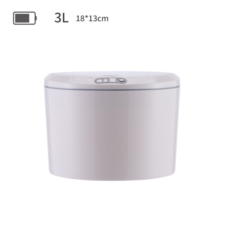 EXPED SMART Desktop Smart Induction Electric Storage Box Car Office Trash Can, Specification: 3L Battery Version (Khaki)
