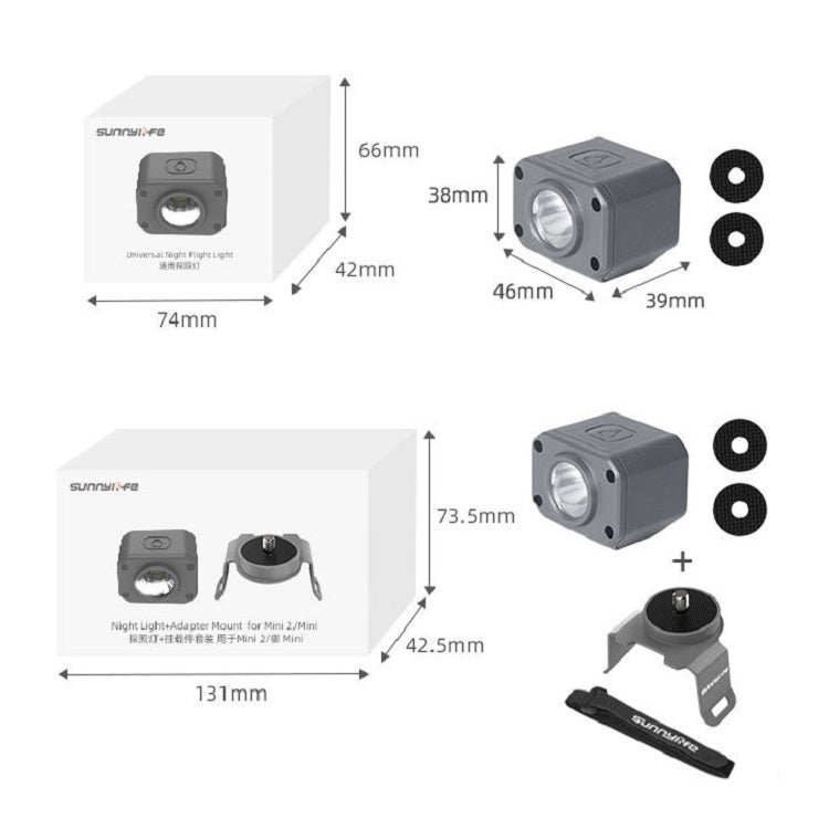 Sunnylife Night Flight Lamp Searchlight Light + Mount for DJI Mavic Air 2
