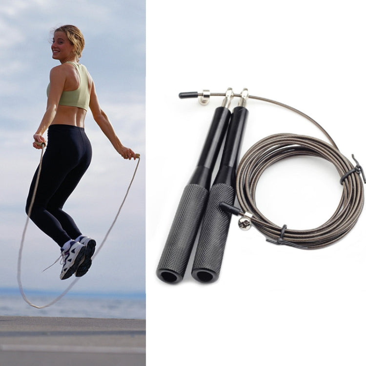 Training Sports Fitness Bearing Aluminum Handle Steel Wire Skipping Rope, Length: 3m