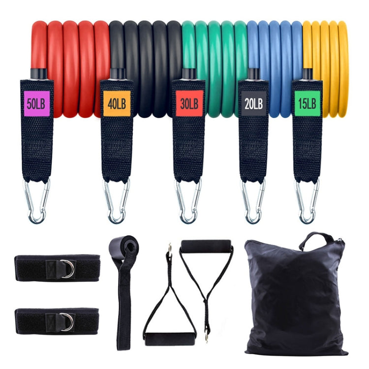11 in 1 155lbs Latex Rally Home Fitness Training Multifunctional Yoga Elastic Band
