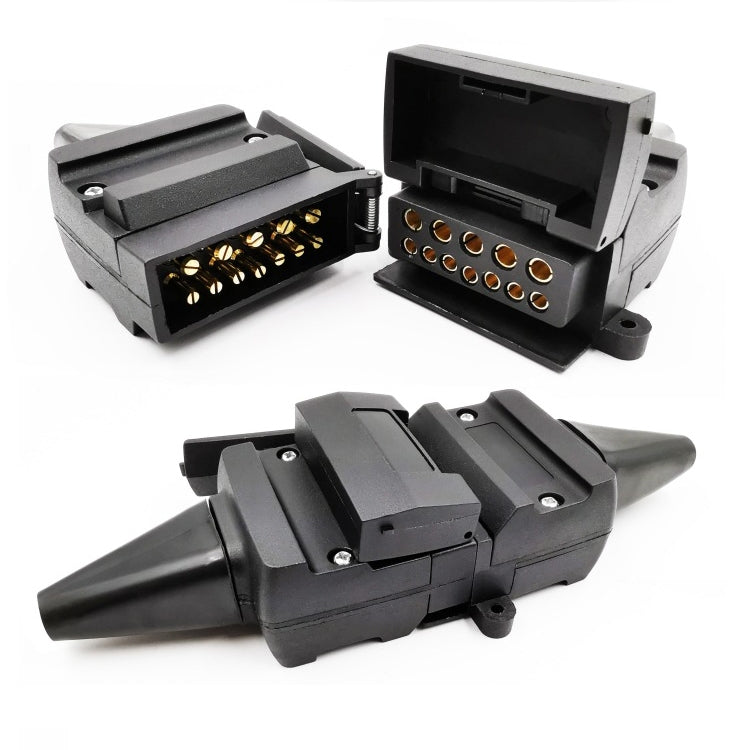 VP1120A 12P RV Trailer Plug Socket Waterproof Connector AU Plug