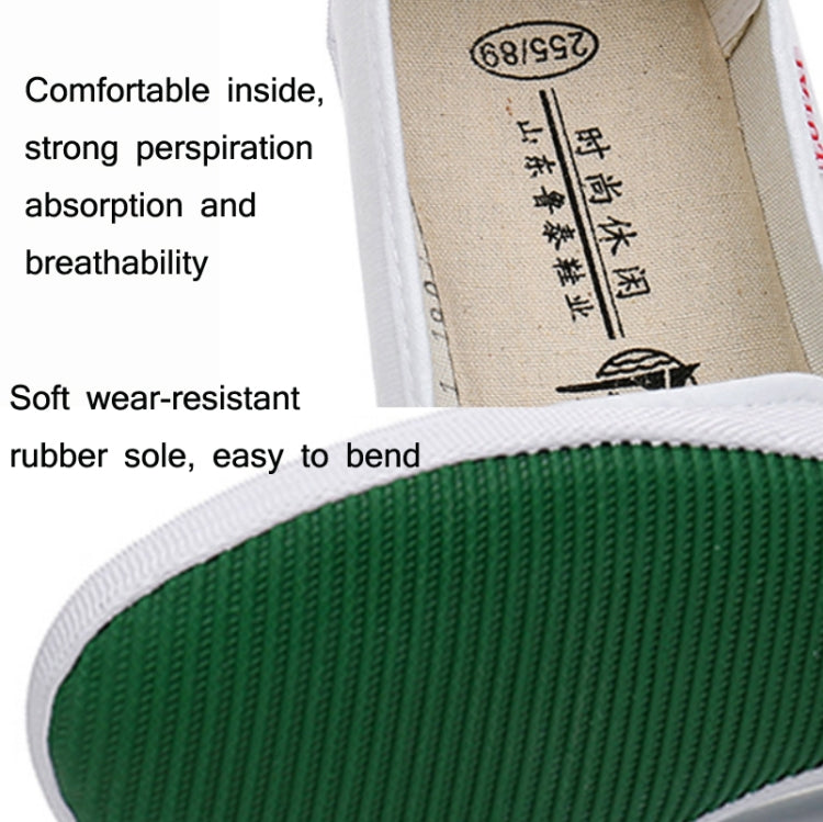 LuTai Men & Women Casual Simple Canvas Shoes Student Low-Top Sneakers, Size: 37(White)