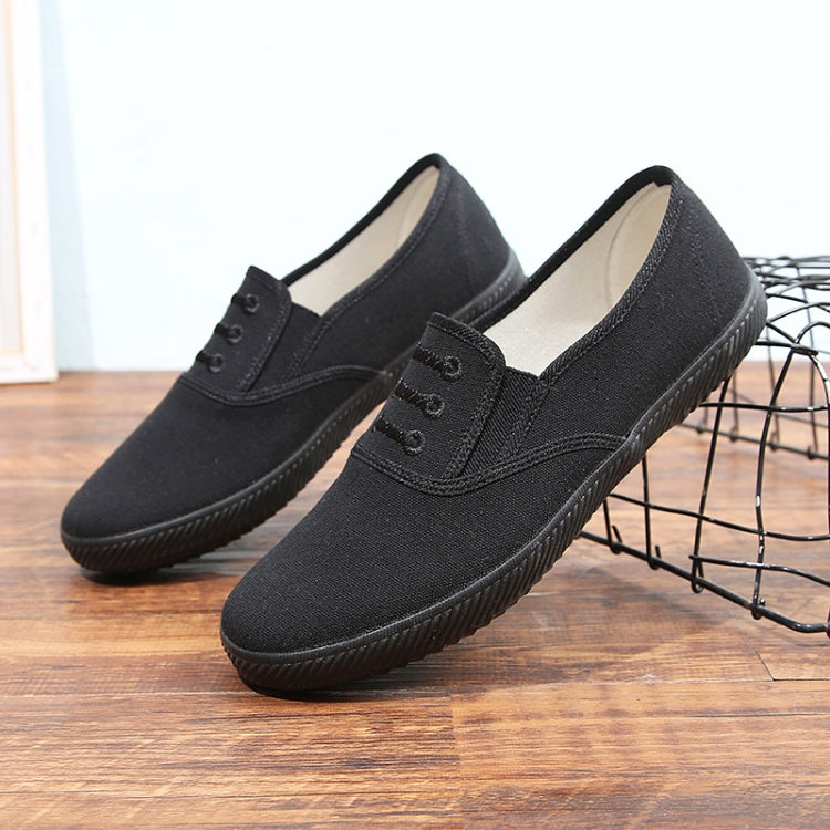 LuTai Men Loafers Rubber Sole Shoes Breathable Wear-Resistant Casual Shoes, Size: 38