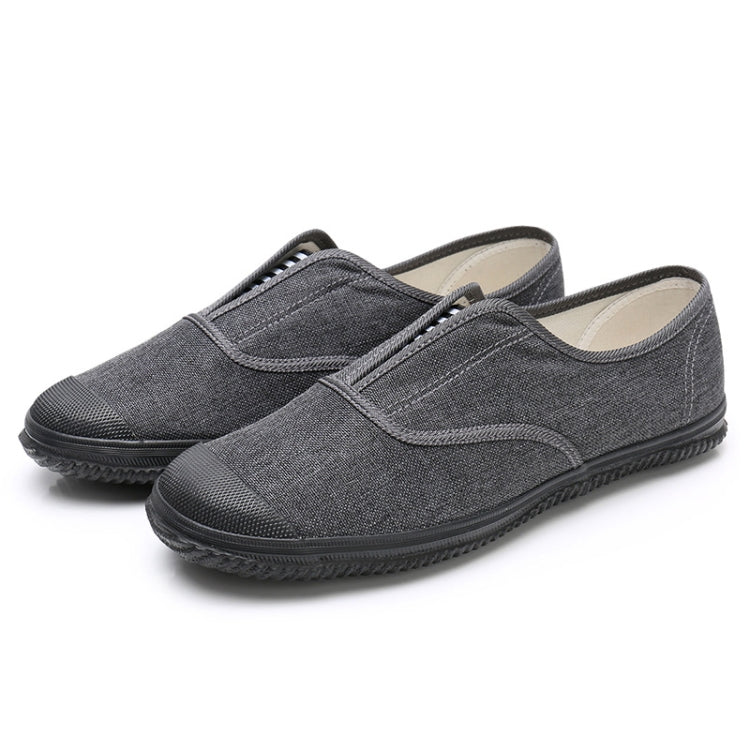 LuTai Men Loafers Rubber Sole Shoes Breathable Wear-Resistant Casual Shoes, Size: 40