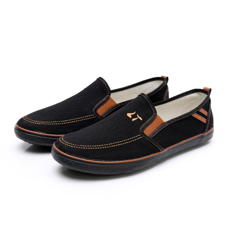 LuTai Men Loafers Rubber Sole Shoes Breathable Wear-Resistant Casual Shoes, Size: 43
