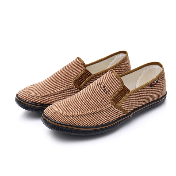 LuTai Men Loafers Rubber Sole Shoes Breathable Wear-Resistant Casual Shoes, Size: 44