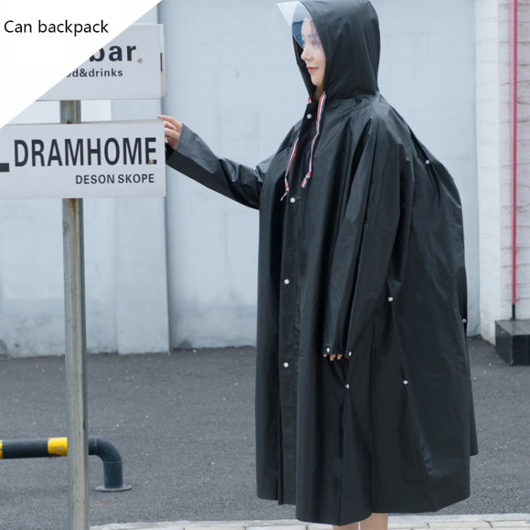Bicycle Single Thick Raincoat Battery Car Adult Poncho, Size: L