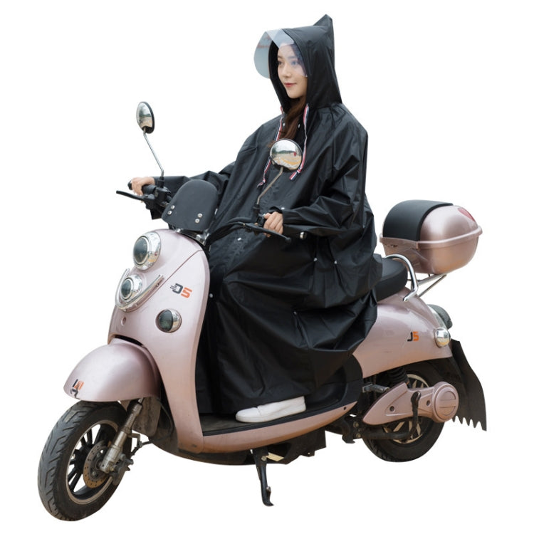 Bicycle Single Thick Raincoat Battery Car Adult Poncho, Size: XL