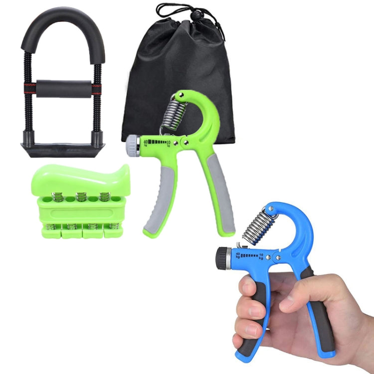 4 In 1 Grip Wrist Finger Metal Training Fitness Equipment Set