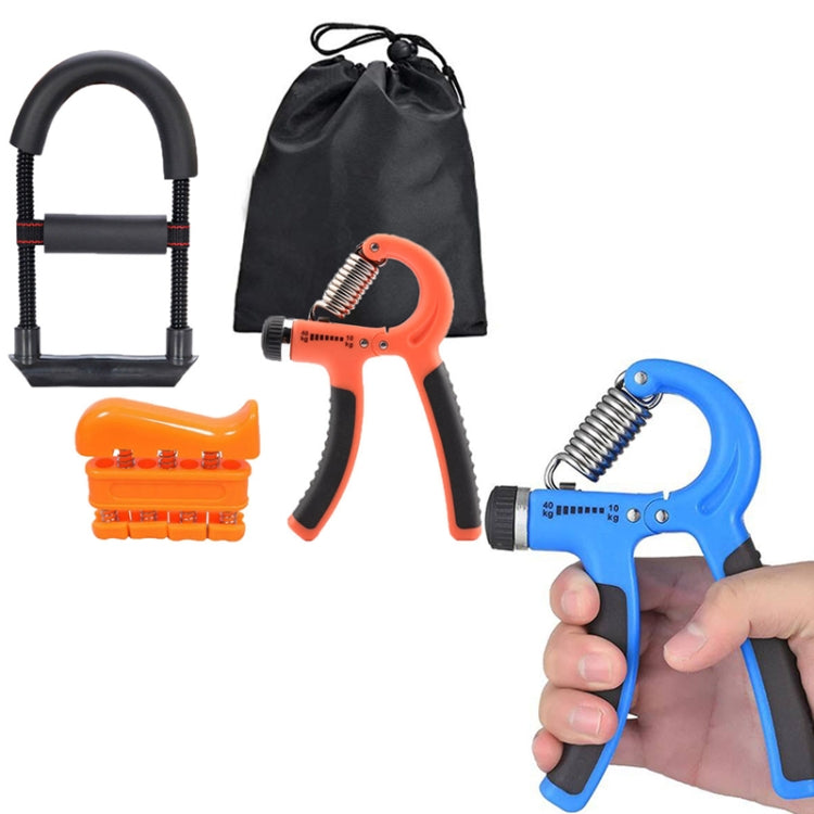 4 In 1 Grip Wrist Finger Metal Training Fitness Equipment Set