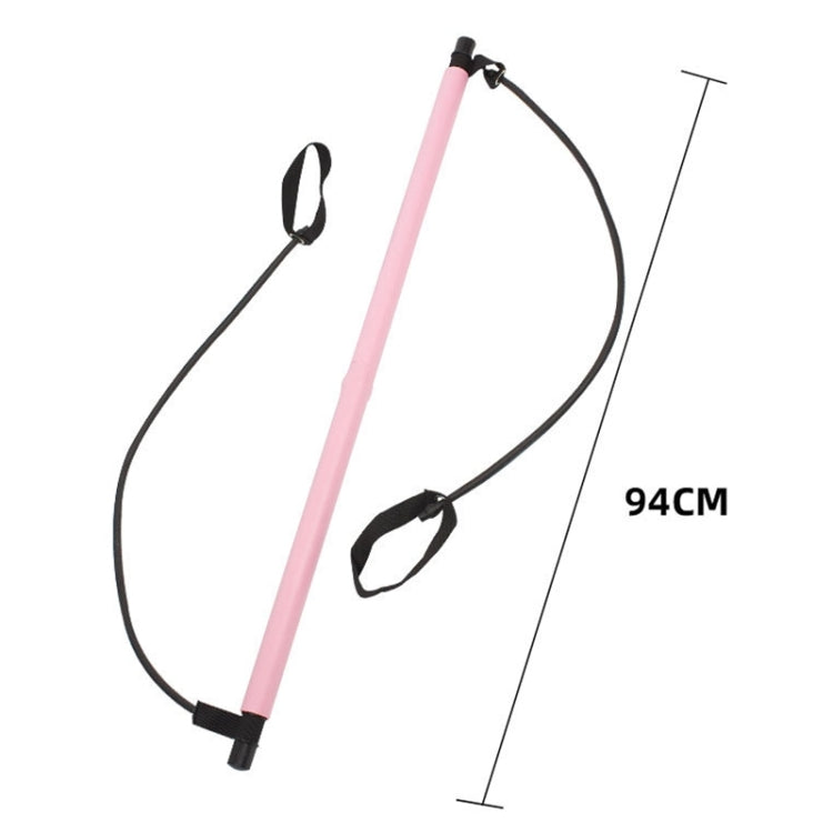 Adjustable Length Pilates Rod Yoga Rod Exercise Stretching Belt Squat Resistance Rope Home Fitness Equipment