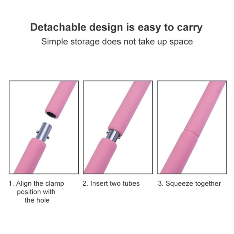 Adjustable Length Pilates Rod Yoga Rod Exercise Stretching Belt Squat Resistance Rope Home Fitness Equipment
