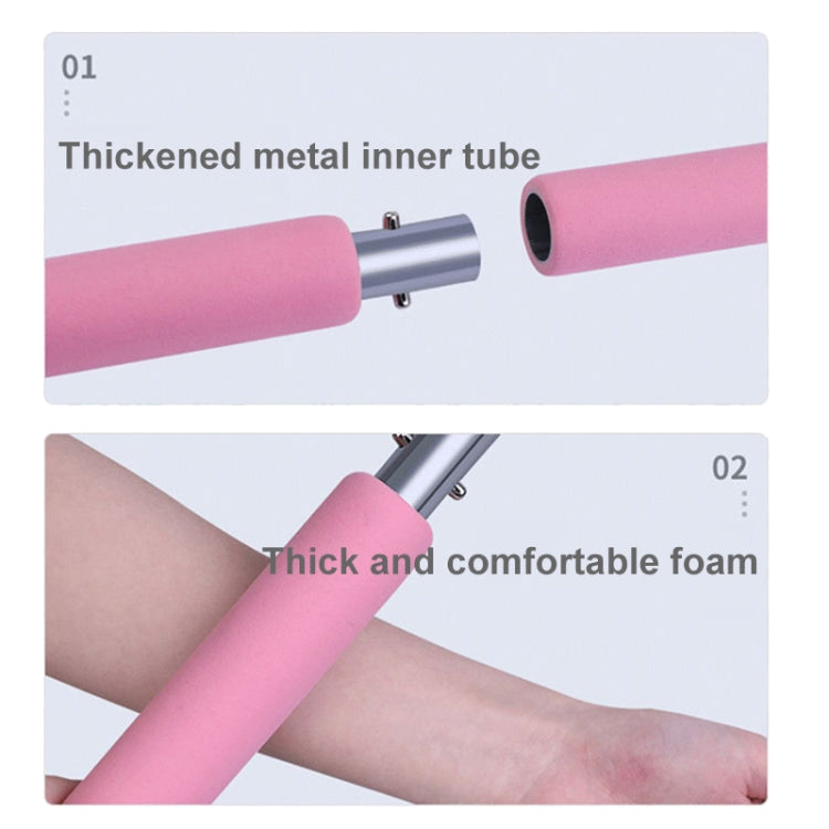 Adjustable Length Pilates Rod Yoga Rod Exercise Stretching Belt Squat Resistance Rope Home Fitness Equipment