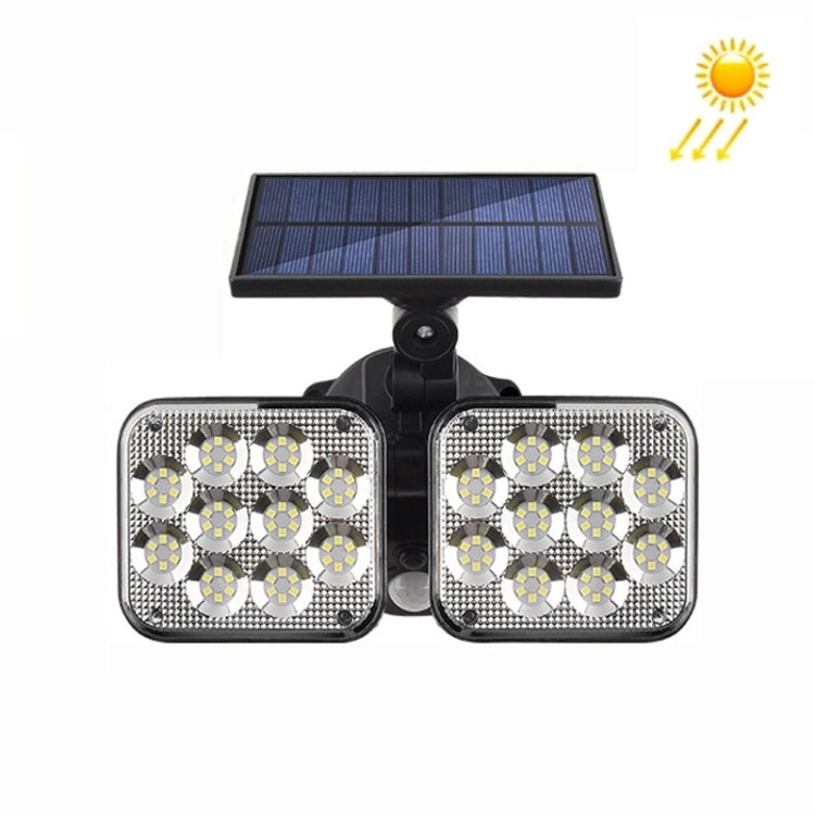TY06602 120 SMD Solar Human Body Induction Light Outdoor Waterproof LED Wall Light