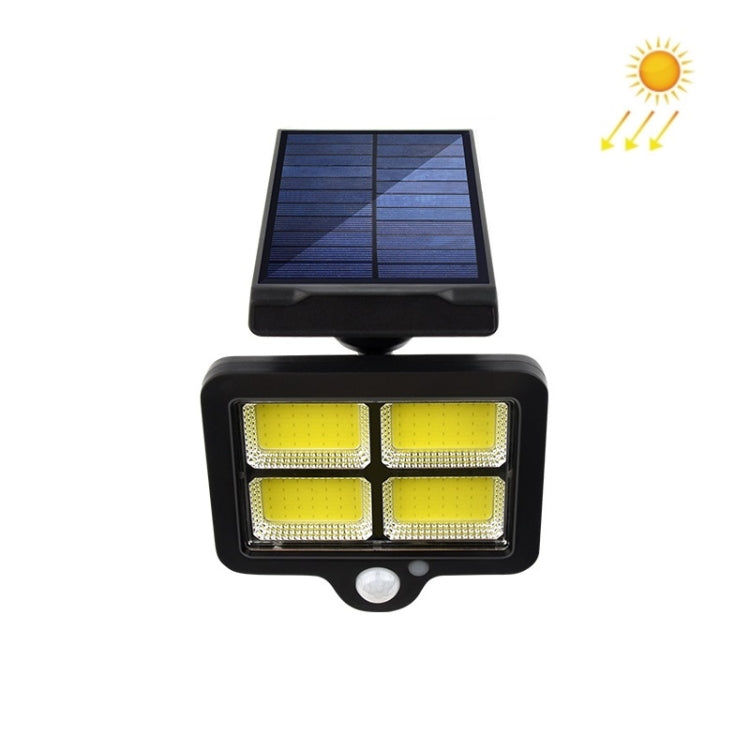 TY07001 140 COB Outdoor Solar Wall Lamp Rotatable Human Body Induction Courtyard Light