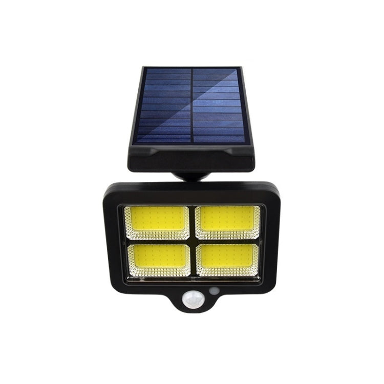 TY07001 140 COB Outdoor Solar Wall Lamp Rotatable Human Body Induction Courtyard Light