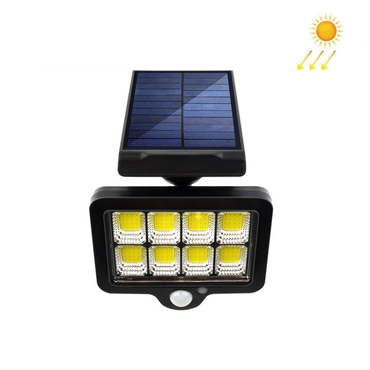 TY07003 128 COB  Outdoor Solar Wall Lamp Rotatable Human Body Induction Courtyard Light