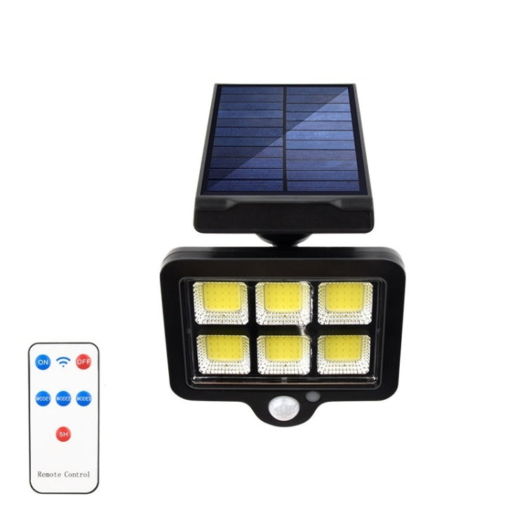 TY07005 120 COB With Remote Control Outdoor Solar Wall Lamp Rotatable Human Body Induction Courtyard Light